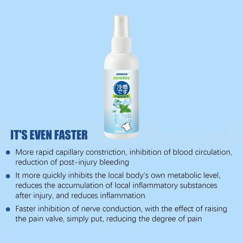 Cool Spray For Summer Household Instant Cooling Spray