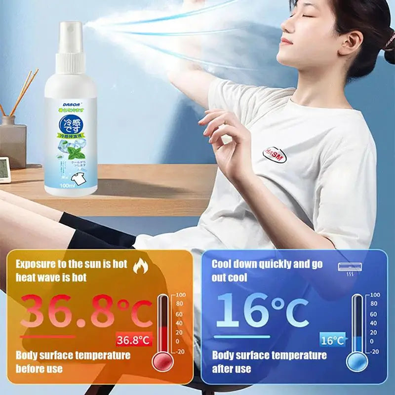 Cool Spray For Summer Household Instant Cooling Spray
