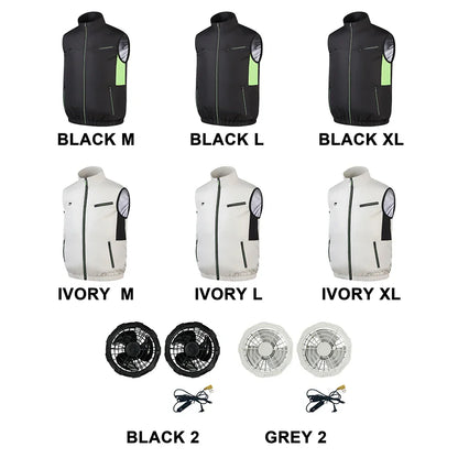 Cooling Vest Ice Fan Vest Heat Resistant Air Conditioner