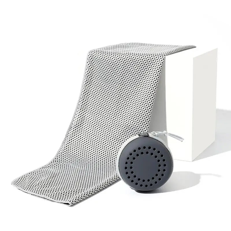Cooling Towel Neck Wraps In Storage Box Chilly Pads