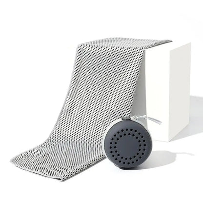 Cooling Towel Neck Wraps In Storage Box Chilly Pads