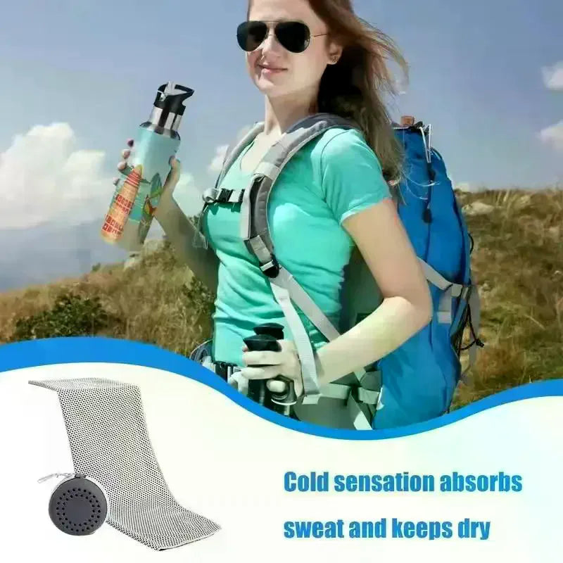 Cooling Towel Neck Wraps In Storage Box Chilly Pads