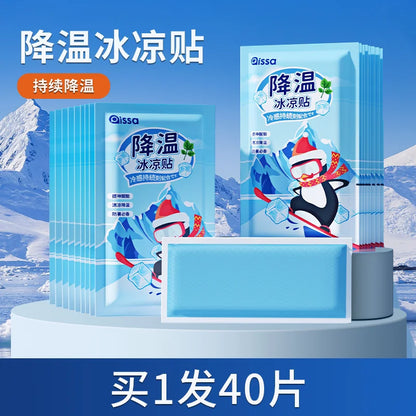 Cooling Patches Ice Patches Refreshing Cooling Fever Reduction Phone Heat Dissipation Patches Summer Ice Packs Cooling Relief He
