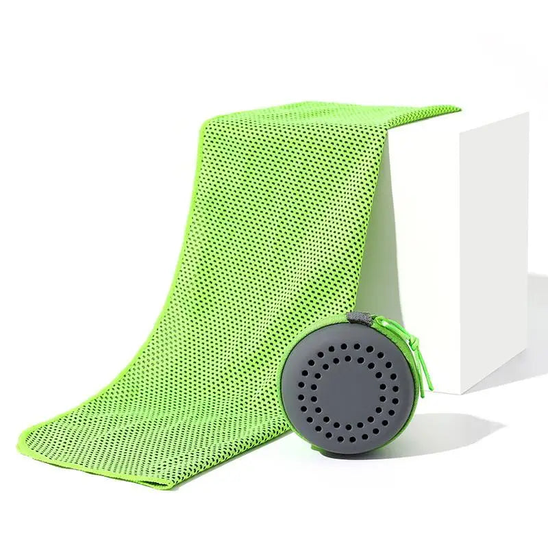 Cooling Towel Neck Wraps In Storage Box Chilly Pads