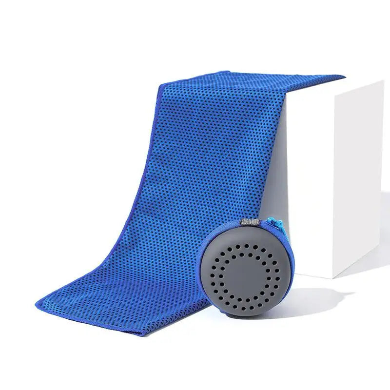 Cooling Towel Neck Wraps In Storage Box Chilly Pads