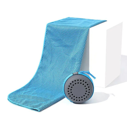 Cooling Towel Neck Wraps In Storage Box Chilly Pads