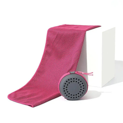 Cooling Towel Neck Wraps In Storage Box Chilly Pads