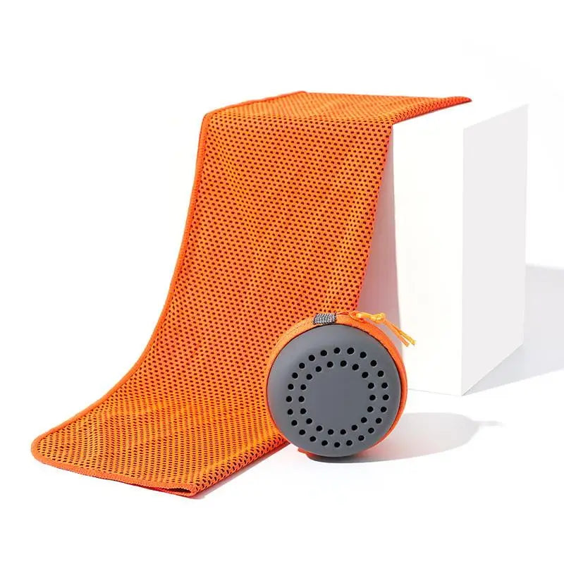 Cooling Towel Neck Wraps In Storage Box Chilly Pads