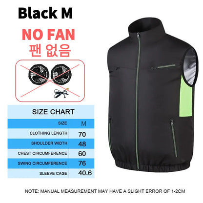 Cooling Vest Ice Fan Vest Heat Resistant Air Conditioner