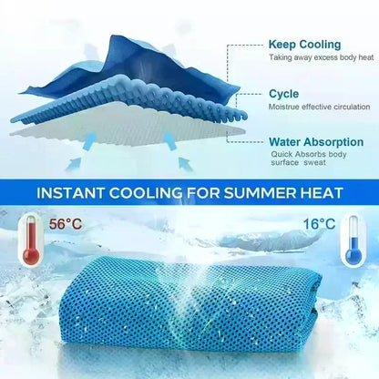 Cooling Towel Neck Wraps In Storage Box Chilly Pads