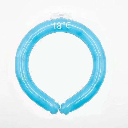 Summer cooling neck with ice neck cooler, portable ice collar